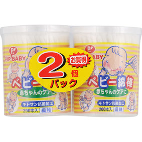 ベビー綿棒 200本×2個