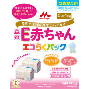 森永E赤ちゃん エコらくパック つめかえ用 800g(400g×2袋)