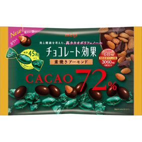 チョコレート効果カカオ72% 素焼きアーモンド大袋 166g