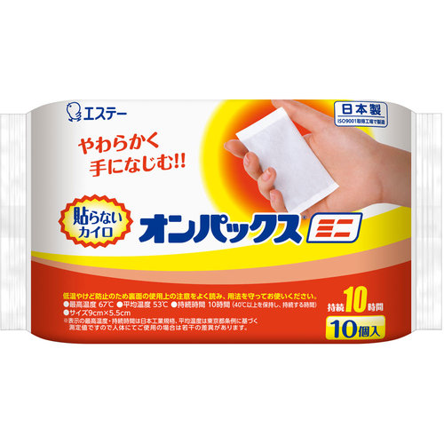 貼らないカイロ オンパックスミニ 袋 10個の商品情報 ココカラクラブ ドラッグストアのココカラファイン