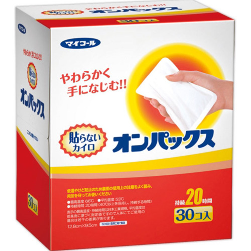 貼らないカイロ オンパックス 箱 30個の商品情報 ココカラクラブ ドラッグストアのココカラファイン