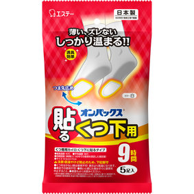 オンパックス 貼るくつ下用 白 5足