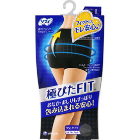 ソフィ極ぴたFITセイフティフィット L ブラック 1枚
