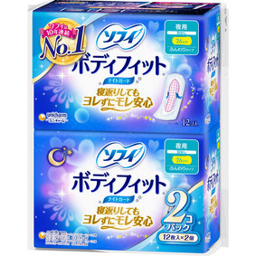 ソフィボディフィット ナイトガード羽なし 12枚×2個