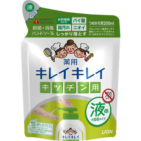 キレイキレイ 薬用キッチン液体ハンドソープ つめかえ用 200mL