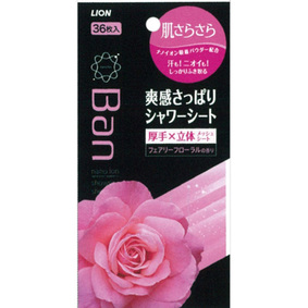 Ban 爽感さっぱりシャワーシート フェアリーフローラルの香り 36枚(134mL)
