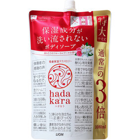 hadakara(ハダカラ) ボディソープ フローラルブーケの香り つめかえ用特大サイズ 1080mL