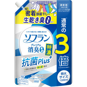 ソフラン プレミアム消臭 特濃 抗菌プラス つめかえ用特大 1200mL