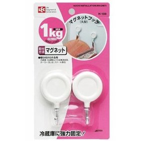 マグネットフック 丸型 2個入