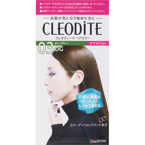 クレオディーテ ヘアカラー エマルジョン 白髪が気になり始めた方用 03og オリーブグレイ 1個の商品情報 ココカラクラブ ドラッグストアのココカラファイン