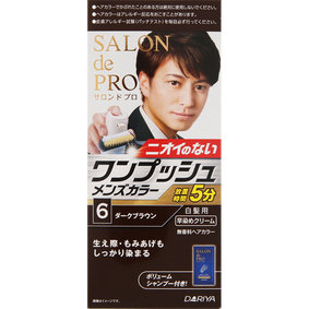 サロン ド プロ ワンプッシュメンズカラー(白髪用) 6 ダークブラウン 1個