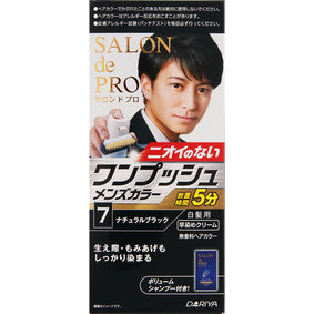サロン ド プロ ワンプッシュメンズカラー(白髪用) 7 ナチュラルブラック 1個