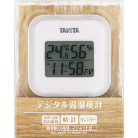 デジタル温湿度計 TT−558−GY GY グレー 1個