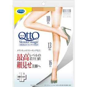 ドクター・ショール メディキュット スレンダーマジック L−LL ナチュラルブラウン 1足
