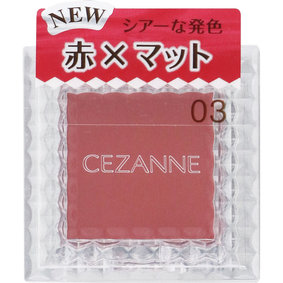 セザンヌ シングルカラーアイシャドウ 03 マットレッド 1.0g