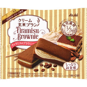 クリーム玄米ブラン ティラミスのブラウニー 70g(1枚×2袋)