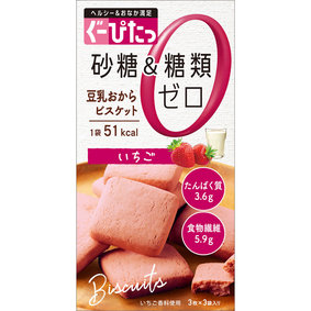 ぐーぴたっ 豆乳おからビスケット いちご 9枚(3枚×3袋)