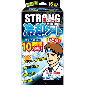 冷却シート おとな用 強メントール 16枚(2枚×8包)