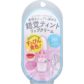 サナ 素肌記念日 フェイクヌードリップ 01 甘えんぼピンク 1個
