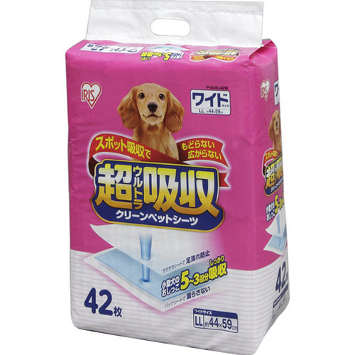 超吸収ウルトラクリーンペットシーツ ワイド ｐ ｓｕｓ ４２ｗ 42枚の商品情報 ココカラクラブ ドラッグストアのココカラファイン