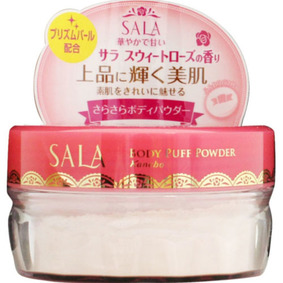 サラ ボディパフパウダーN プリズムパール(サラ スウィートローズの香り) 40g