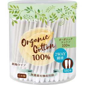 オーガニック綿棒 180本