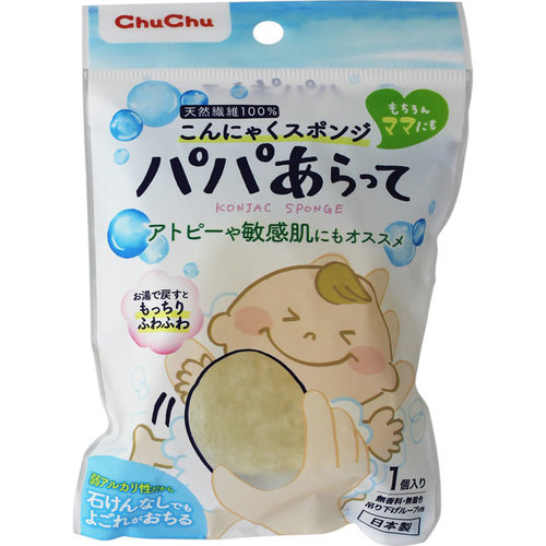 チュチュ パパあらって こんにゃくスポンジ 1個の商品情報 ココカラクラブ ドラッグストアのココカラファイン