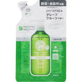 ハッピーエレファント 野菜・食器用洗剤グレープフルーツ 詰替用 250mL