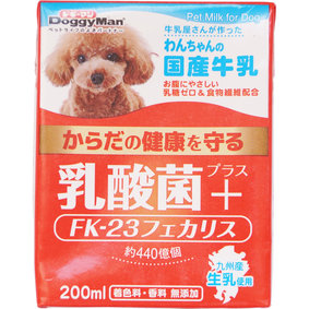 わんちゃんの国産牛乳 乳酸菌プラス 200mL