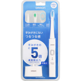 オムロン 音波式電動歯ブラシ HT−B304−W W ホワイト 1台