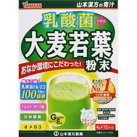 乳酸菌 大麦若葉粉末 スティックタイプ 60g(4g×15パック)