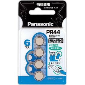 マイクロ電池(補聴器用空気亜鉛電池) PR−44 6個