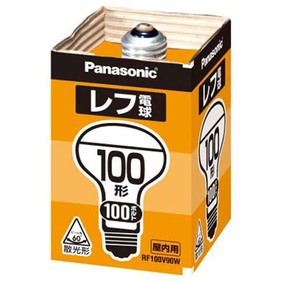 レフ電球(屋内)100形 RF100V90WD ホワイト 1個