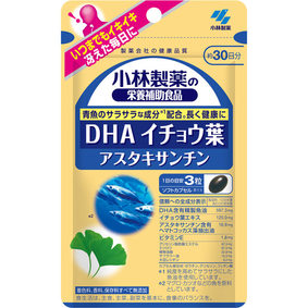 ※小林製薬の栄養補助食品 DHA イチョウ葉 アスタキサンチン 43.7g(485mg×90粒)