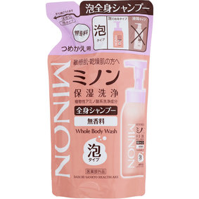 ミノン 全身シャンプー 泡タイプ つめかえ用 400mL