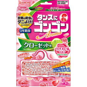 ゴンゴンアロマ クローゼット用 リッチフローラルの香り 3個