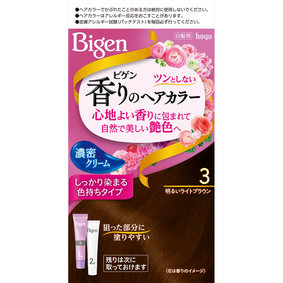 ビゲン 香りのヘアカラー クリーム 3 明るいライトブラウン 1個