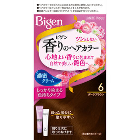 ビゲン 香りのヘアカラー クリーム 6 ダークブラウン 1個