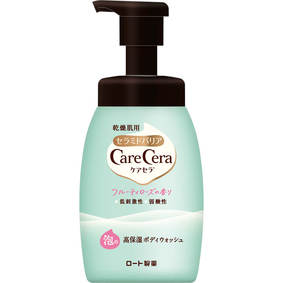 ケアセラ 泡の高保湿ボディウォッシュ フルーティローズの香り 450mL