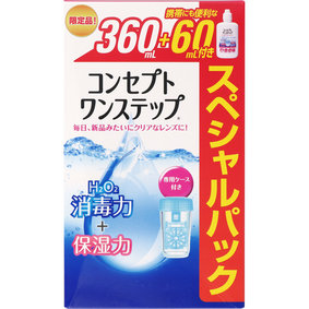 コンセプト ワンステップ 消毒液360mL+60mL、中和錠36錠+6錠