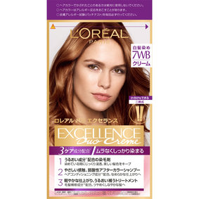 ロレアル パリ エクセランス R クリームタイプ 7WB ウォーム系の明るい栗色 1個