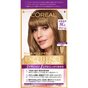 ロレアル パリ エクセランス N クリームタイプ 8G 黄味のあるより明るい栗色 1個