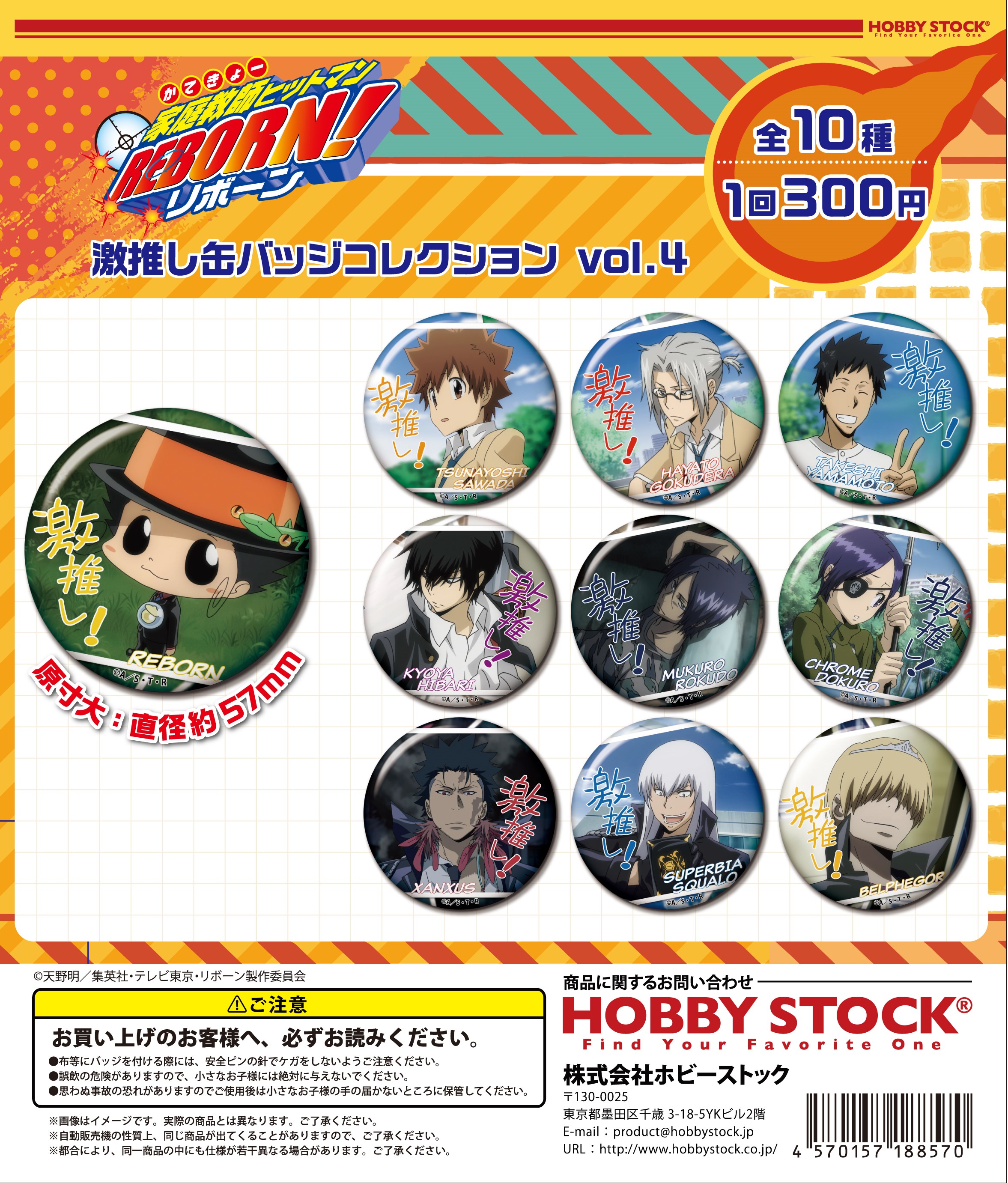 家庭教師ヒットマンREBORN! アニカプ 激推し 缶バッジ 68点セット 家庭教師ヒットマンREBORN！」アニカプ（缶バッジ 全10種）