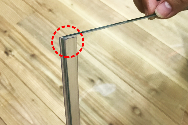 引戸の衝撃をギュッと吸収 ガラスの破損止め ソフトクッション Ookabe Glass 透明サービス 透明プライス