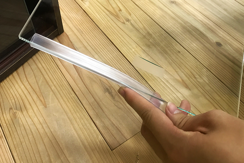 引戸の衝撃をギュッと吸収 ガラスの破損止め ソフトクッション Ookabe Glass 透明サービス 透明プライス