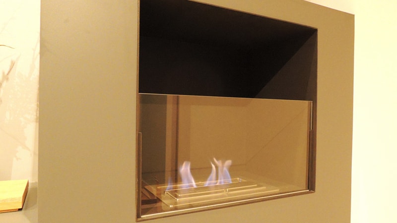 高熱に強い バイオエタノール暖炉の衝立に テンパックス を使用した事例 北海道札幌市 T様 ガラス 鏡の総合デパート Ookabe Glass