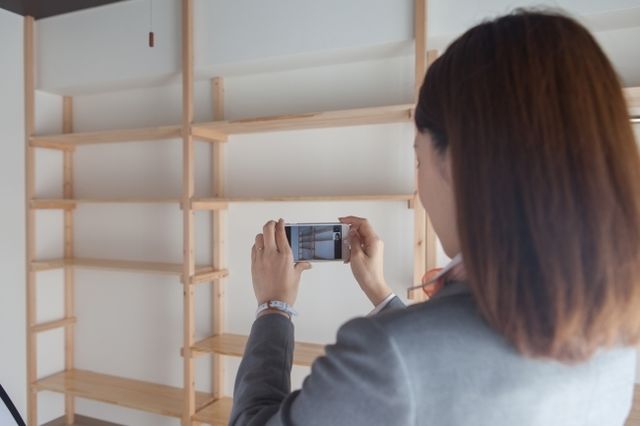 お客様の要望に応え、室内写真を撮影！