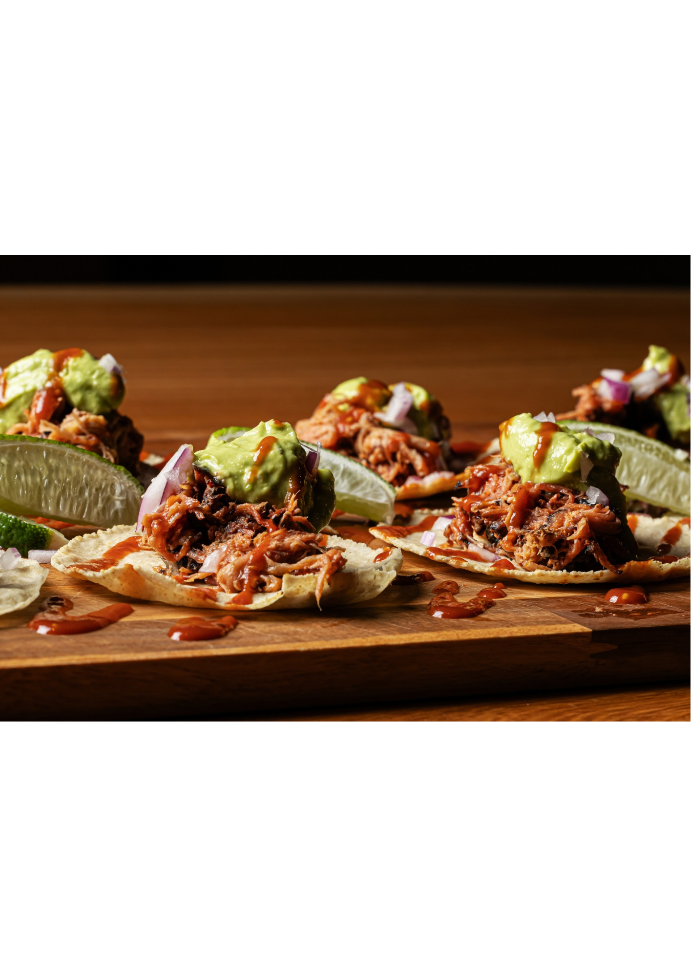 プルドポークのタコス