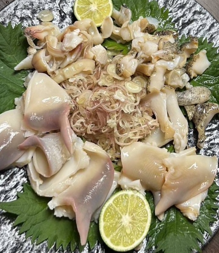 北寄貝と真つぶ貝