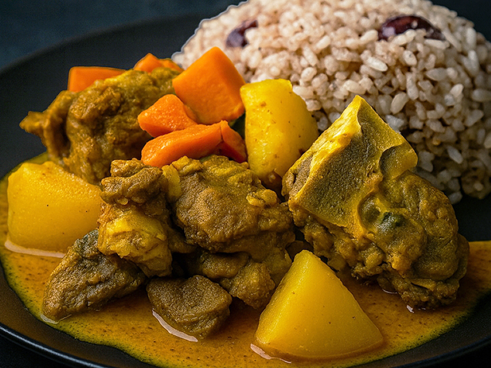 ジャマイカカレーを深く味わう カリーゴート（山羊肉）の5品コース